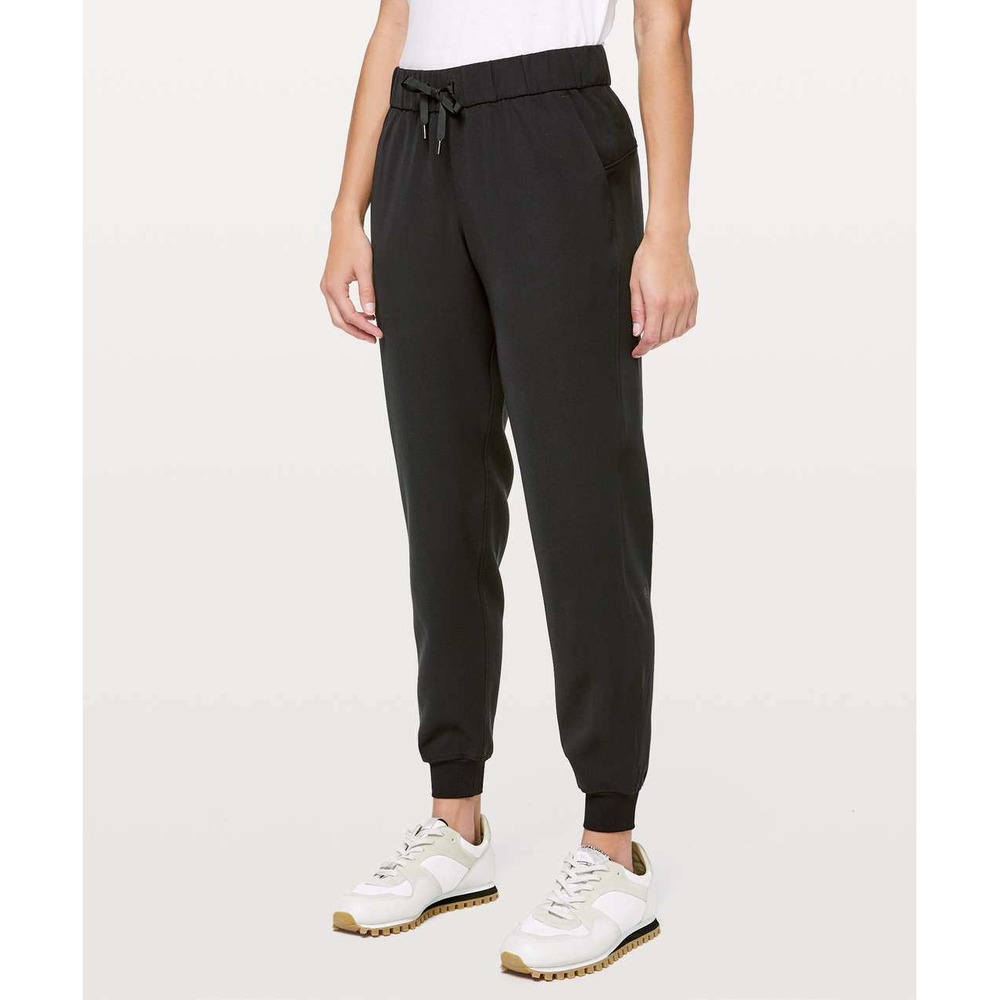 Lululemon On The Fly Jogger Women 2 Black Lightweight Athleisure Luxtreme